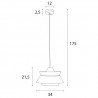 NOWOŚĆ MAXLIGHT P0549 LAMPA WISZĄCA KIOTO