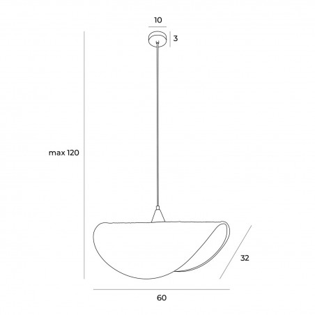 NOWOŚĆ MAXLIGHT P0498 LAMPA WISZĄCA KOSHI I