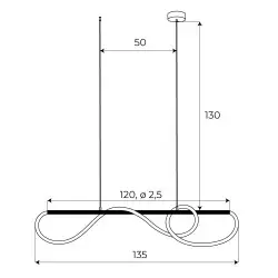 NOWOŚĆ MAXLIGHT P0614 LAMPA WISZĄCA LAGUNA ZŁOTA