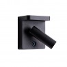 NOWOŚĆ MAXLIGHT W0374 LOFER KINKIET CZARNY 7W 364LM 3000K