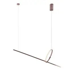 NOWOŚĆ MAXLIGHT P0570D LAMPA WISZĄCA LOZANNA 18W BRUSHED BRONZE