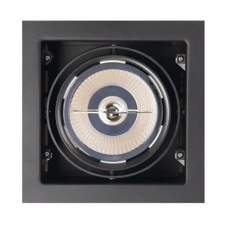 NOWOŚĆ MAXLIGHT H0048 OPRAWA WPUSTOWA MATRIX I CZARNA AR111 GU10 230V