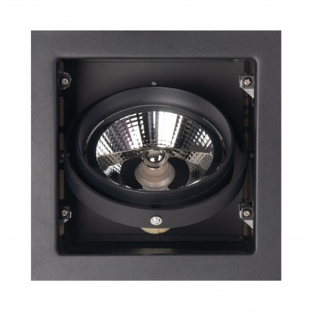 NOWOŚĆ MAXLIGHT H0048 OPRAWA WPUSTOWA MATRIX I CZARNA AR111 GU10 230V