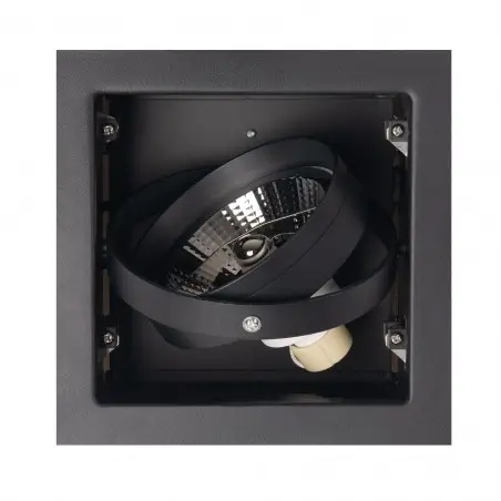 NOWOŚĆ MAXLIGHT H0048 OPRAWA WPUSTOWA MATRIX I CZARNA AR111 GU10 230V