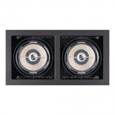 NOWOŚĆ MAXLIGHT H0049 OPRAWA WPUSTOWA MATRIX II CZARNA AR111 GU10 230V