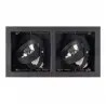 NOWOŚĆ MAXLIGHT H0049 OPRAWA WPUSTOWA MATRIX II CZARNA AR111 GU10 230V