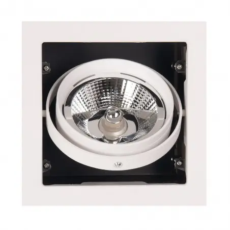 NOWOŚĆ MAXLIGHT H0059 OPRAWA WPUSTOWA MATRIX I BIAŁA AR111 GU10 230V