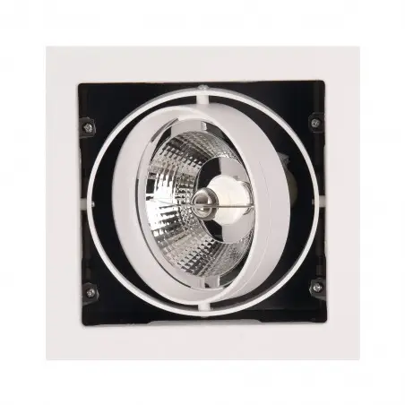 NOWOŚĆ MAXLIGHT H0059 OPRAWA WPUSTOWA MATRIX I BIAŁA AR111 GU10 230V