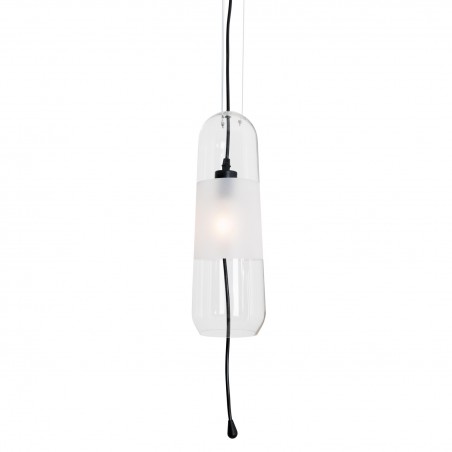 NOWOŚĆ MAXLIGHT P0588 LAMPA WISZĄCA MAURI 1 TRANSPARENT GLASS