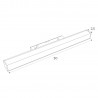 NOWOŚĆ MAXLIGHT M0001N LAMPA MAGNETYCZNA LINIOWA SYSTEM ON/OFF 12W 634LM 3000K 