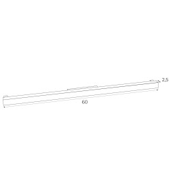 NOWOŚĆ MAXLIGHT M0002N LAMPA MAGNETYCZNA LINIOWA CZARNA  SYSTEM ON/OFF 18W 1126LM 3000K 