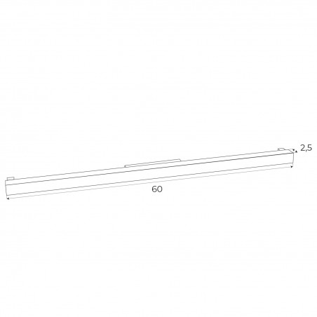 NOWOŚĆ MAXLIGHT M0002N LAMPA MAGNETYCZNA LINIOWA CZARNA  SYSTEM ON/OFF 18W 1126LM 3000K 
