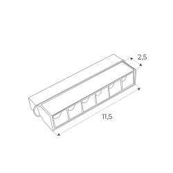 NOWOŚĆ MAXLIGHT M0003Z LAMPA MAGNETYCZNA LINIOWA SYSTEM ZIGBEE 6W 340LM 2700/5000K 