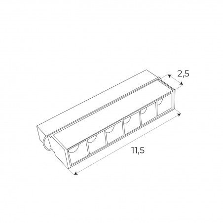 NOWOŚĆ MAXLIGHT M0003Z LAMPA MAGNETYCZNA LINIOWA SYSTEM ZIGBEE 6W 340LM 2700/5000K 