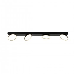 Reflektorek Castelio  SPL-31976-4B-BK Italux czarny stal, aluminium, tworzywo sztuczne