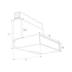 NOWOŚĆ MAXLIGHT M0007N LAMPA MAGNETYCZNA ŁAMANA SYSTEM ON/OFF 6W 323LM 3000K