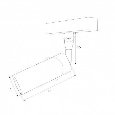 NOWOŚĆ MAXLIGHT M0008N REFLEKTOR MAGNETYCZNY SYSTEM ON/OFF 5W 361LM 3000K