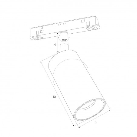NOWOŚĆ MAXLIGHT M0009Z REFLEKTOR MAGNETYCZNY SYSTEM ZIGBEE 12W 664LM 2700/5000K