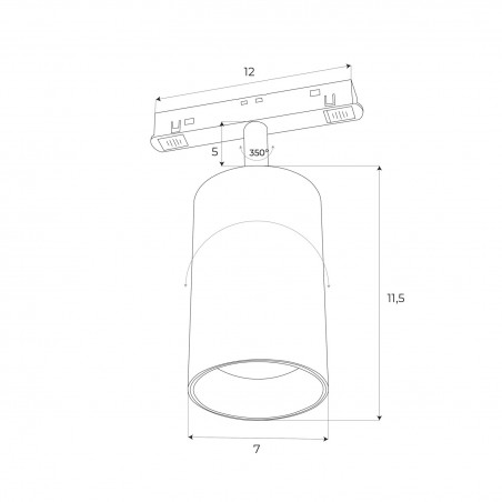 NOWOŚĆ MAXLIGHT M0010N REFLEKTOR MAGNETYCZNY SYSTEM ON/OFF 20W 1332LM 3000K