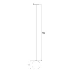 NOWOŚĆ MAXLIGHT M0017D LAMPA WISZĄCA  MAGNETYCZNA SYSTEM DALI 6W 525LM 3000K