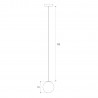 NOWOŚĆ MAXLIGHT M0017D LAMPA WISZĄCA  MAGNETYCZNA SYSTEM DALI 6W 525LM 3000K