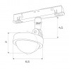 NOWOŚĆ MAXLIGHT M0018N REFLEKTOR MAGNETYCZNY  SYSTEM ON/OFF 8W 766LM 3000K