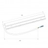 NOWOŚĆ MAXLIGHT MA0004 Zasilacz wewnętrzny 100W do szyn magnetycznych 