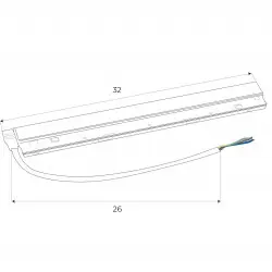 NOWOŚĆ MAXLIGHT MA0005 Zasilacz wewnętrzny 200W do szyn magnetycznych