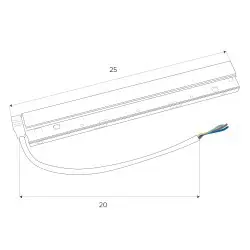 NOWOŚĆ MAXLIGHT MA0006 Zasilacz wewnętrzny DALI 100W do szyn magnetycznych