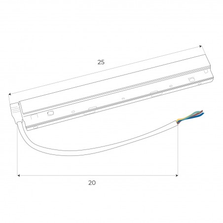 NOWOŚĆ MAXLIGHT MA0006 Zasilacz wewnętrzny DALI 100W do szyn magnetycznych