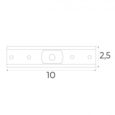 NOWOŚĆ MAXLIGHT MA0009 adaptor do łączenia szyna + szyna (1 sztuka) MT0001, MT0002, MT0011, MT0012