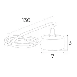 NOWOŚĆ MAXLIGHT MA0010 Podsufitka - adaptor do zewnętrznego przyłącza prądu do szyn magnetycznych