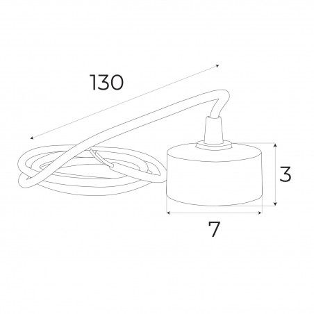 NOWOŚĆ MAXLIGHT MA0010 Podsufitka - adaptor do zewnętrznego przyłącza prądu do szyn magnetycznych
