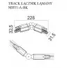 NOWOŚĆ MAXLIGHT MHT1-A-BK TRACK ŁĄCZNIK ŁAMANY czarny