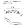 NOWOŚĆ MAXLIGHT MHT1-A-WH TRACK ŁĄCZNIK ŁAMANY biały