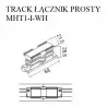 NOWOŚĆ MAXLIGHT MHT1-I-WH TRACK ŁĄCZNIK PROSTY biały