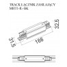 NOWOŚĆ MAXLIGHT MHT1-IL-BK TRACK ŁĄCZNIK PROSTY ZASILAJĄCY CZARNY