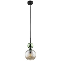 NOWOŚĆ Lampa wisząca pojedyncza 11145 SOPHIA GREEN COGNAC 1XE14 Tk Lighting