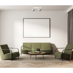 Reflektorek Karlota  SPL-31959-2B-WH Italux biały, czarny stal, aluminium