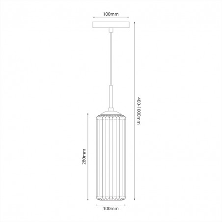 NOWOŚĆ ML1803 Lampa wiszaca Vesta 1xE27 Milagro
