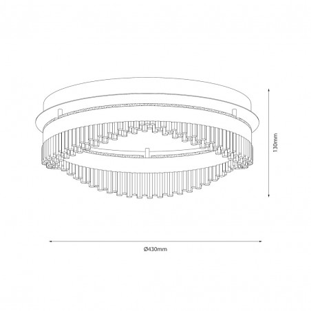NOWOŚĆ ML1893 Lampa sufitowa PRECIOSA 36W LED Milagro