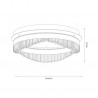 NOWOŚĆ ML1893 Lampa sufitowa PRECIOSA 36W LED Milagro