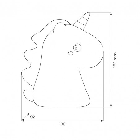 NOWOŚĆ ML2264 Lampka dziecięca UNICORN Milagro