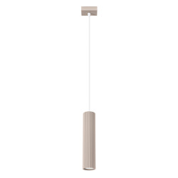 NOWOŚĆ Lampa wisząca KARBON 1 taupeSL.1759 Sollux
