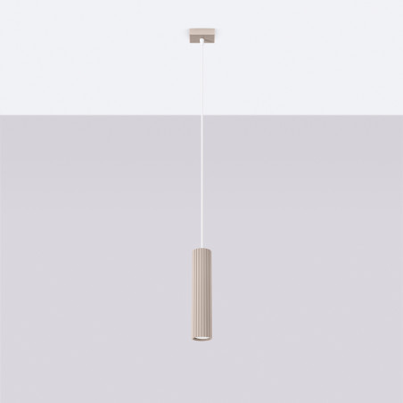 NOWOŚĆ Lampa wisząca KARBON 1 taupeSL.1759 Sollux