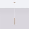 NOWOŚĆ Lampa wisząca KARBON 1 taupeSL.1759 Sollux
