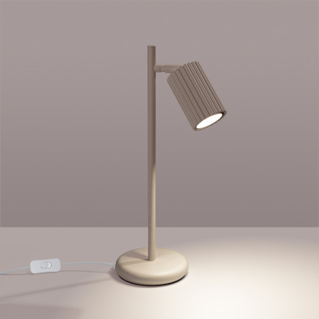 NOWOŚĆ Lampa biurkowa KARBON taupeSL.1770 Sollux