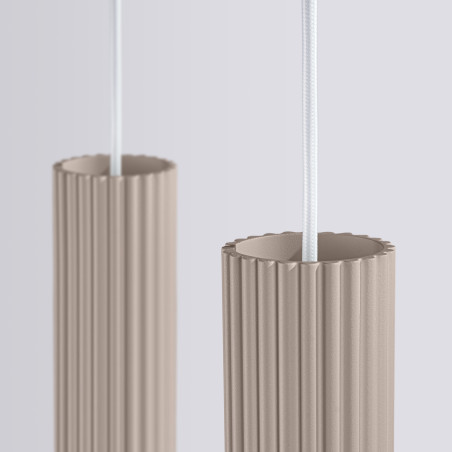 NOWOŚĆ Lampa wisząca KARBON 2 taupeSL.1773 Sollux