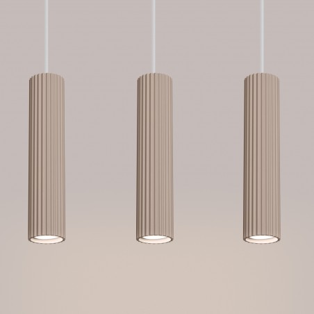 NOWOŚĆ Lampa wisząca KARBON 3L taupeSL.1774 Sollux