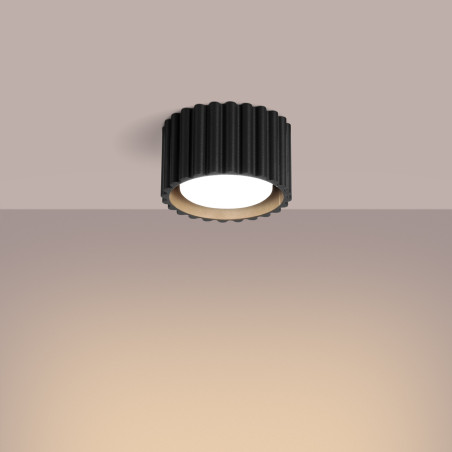 NOWOŚĆ Plafon AURA 1 czarny Gx53SL.1787 Sollux